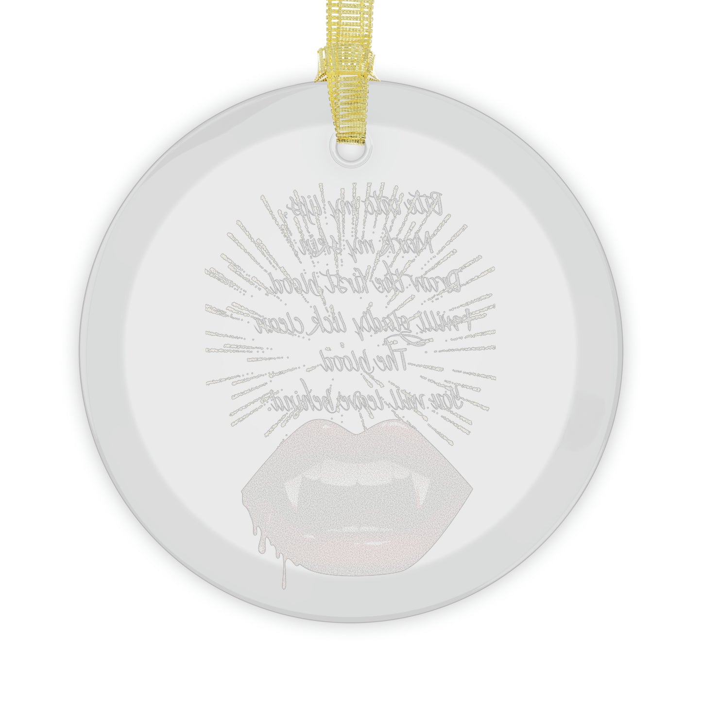 HALLOWEEN KISS Glass Ornaments