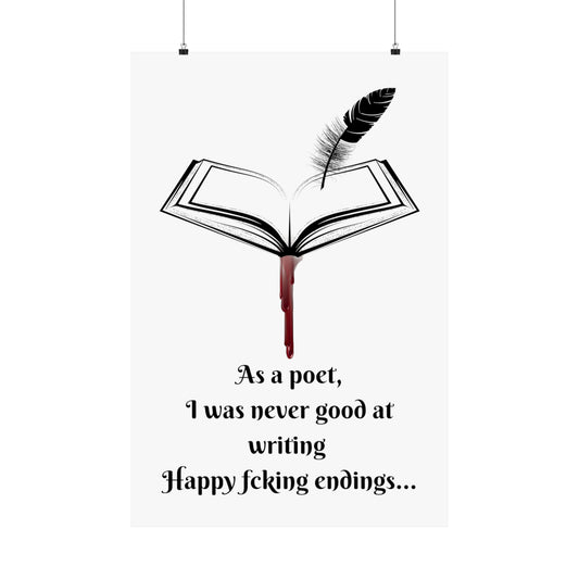 HAPPY FCKING ENDINGS Matte Vertical Posters