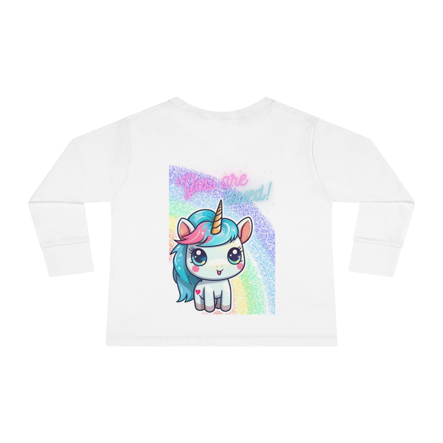 YOU ARE LOVED UNICORN LOVE Toddler Long Sleeve Tee
