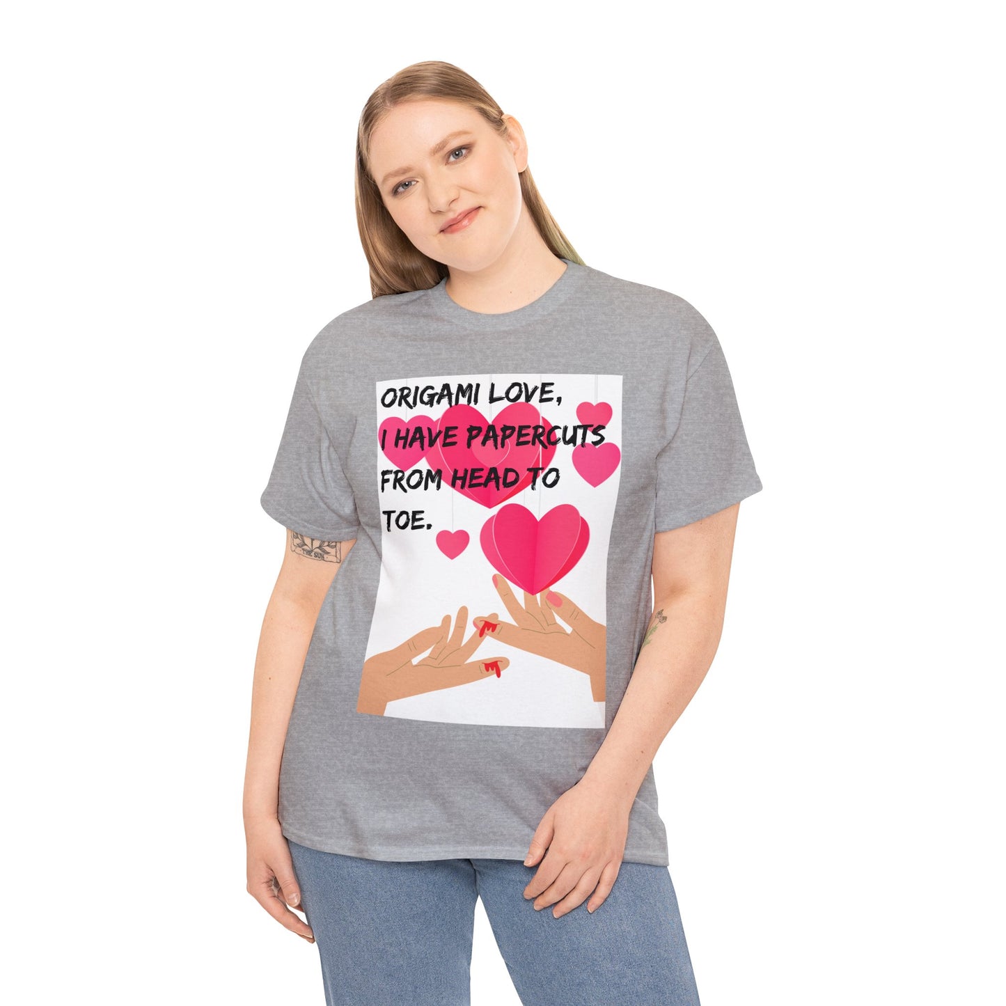 ORIGAME LOVE Unisex Heavy Cotton Tee