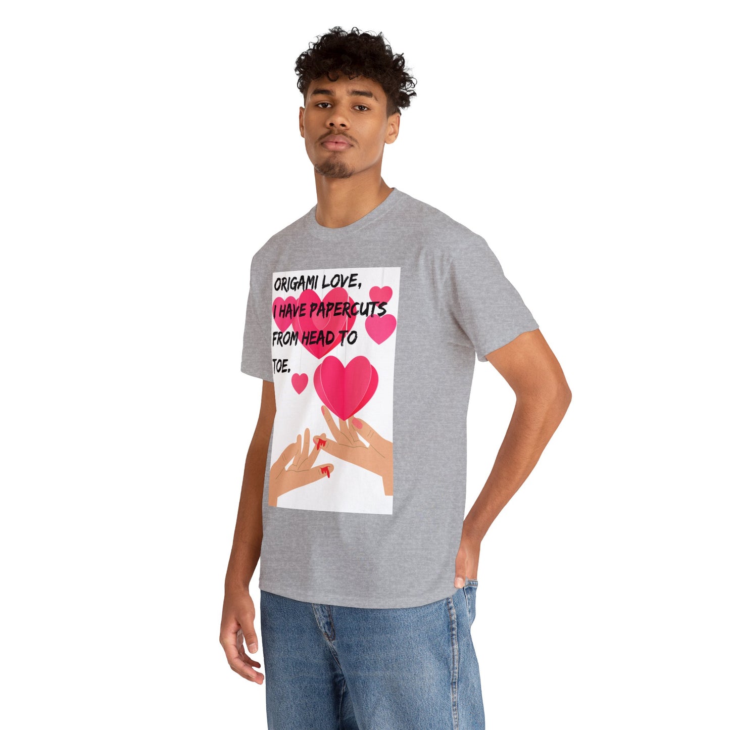 ORIGAME LOVE Unisex Heavy Cotton Tee