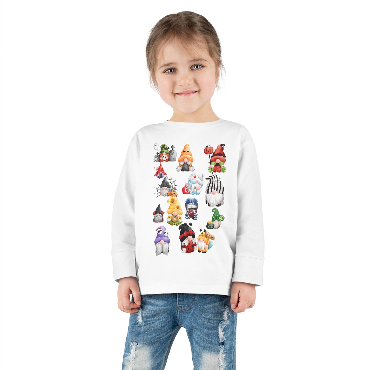HALLOWEEN GNOMES Toddler Long Sleeve Tee