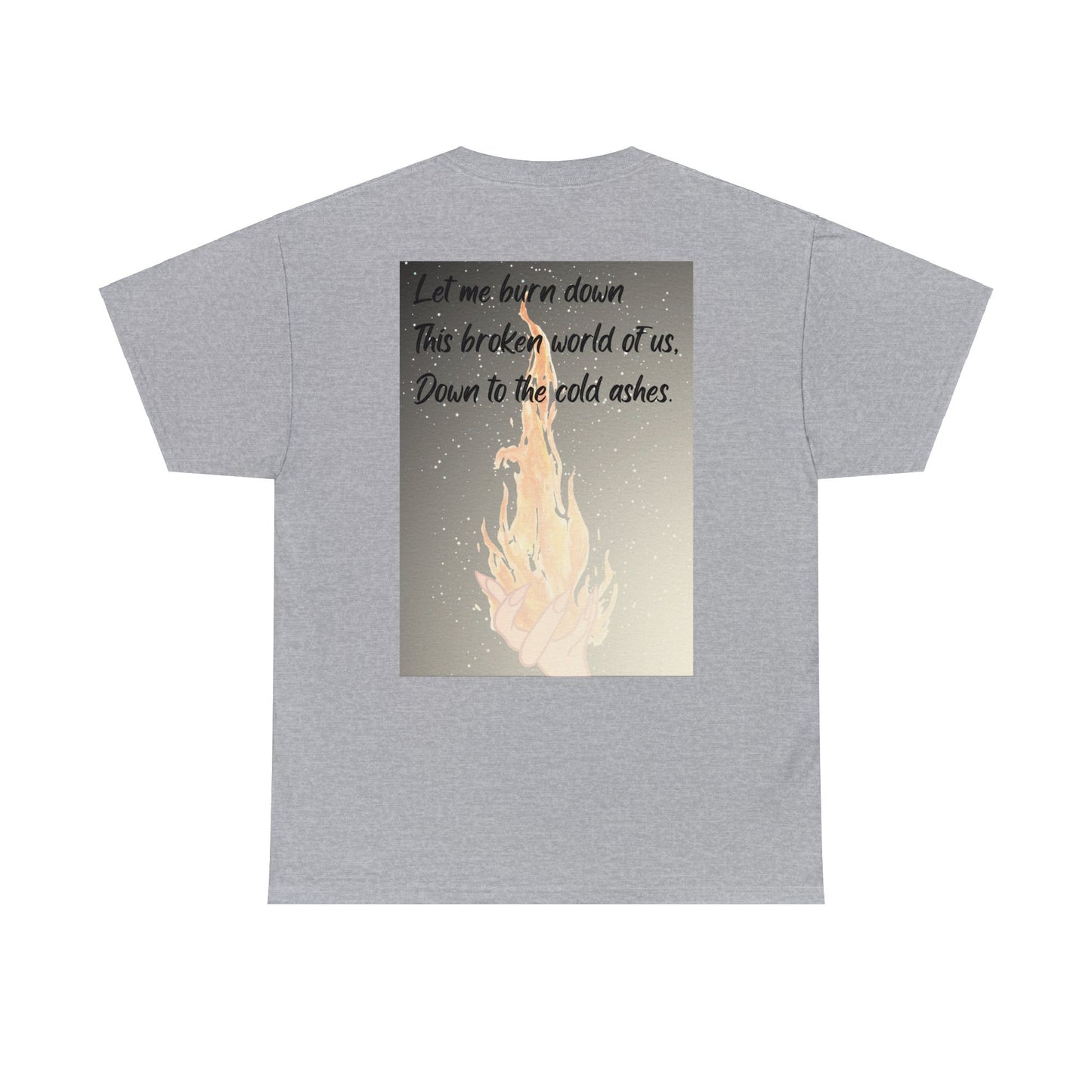 DOWN TO THE ASHES  Unisex Heavy Cotton Tee