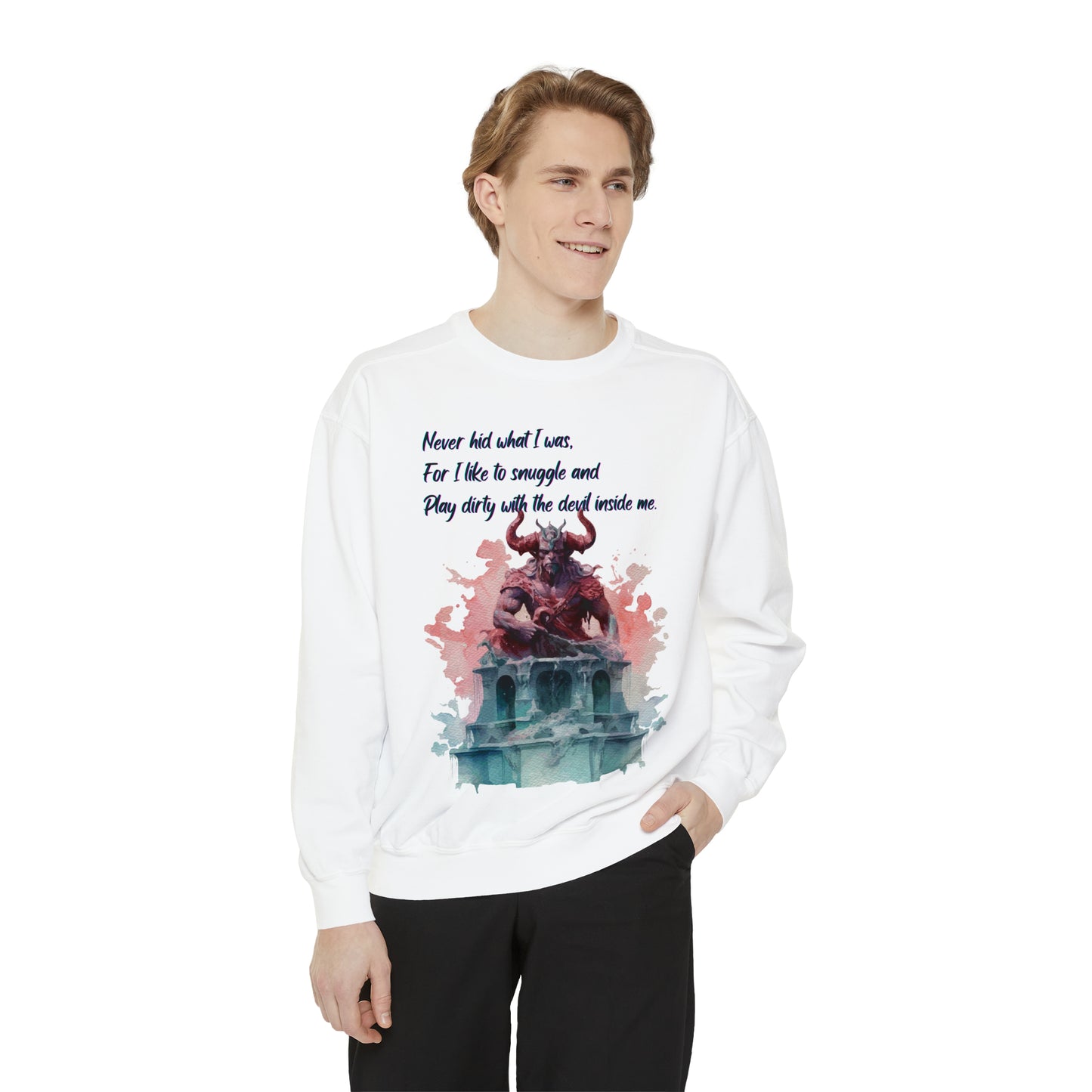 DEMON LOVER Unisex Garment-Dyed Sweatshirt