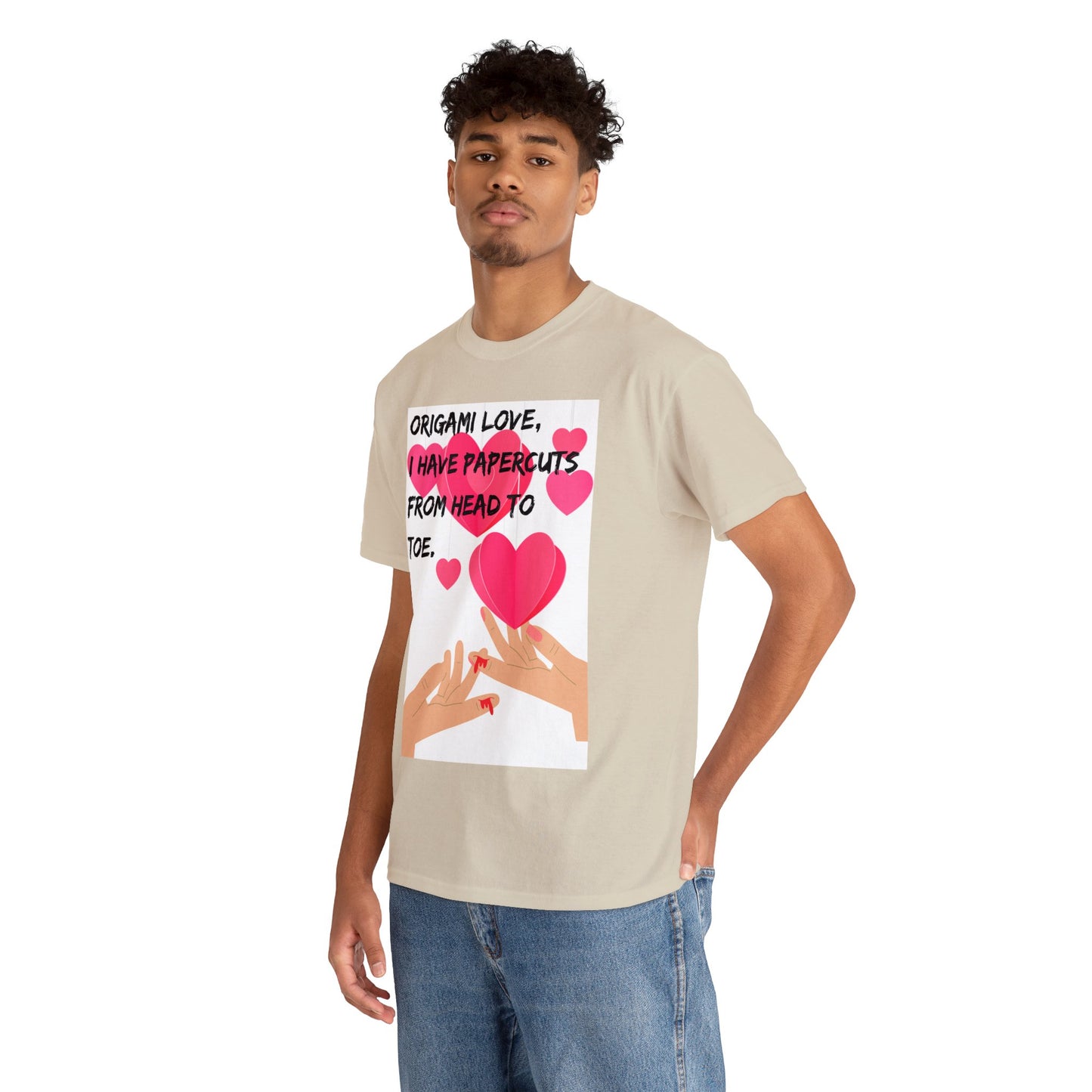 ORIGAME LOVE Unisex Heavy Cotton Tee
