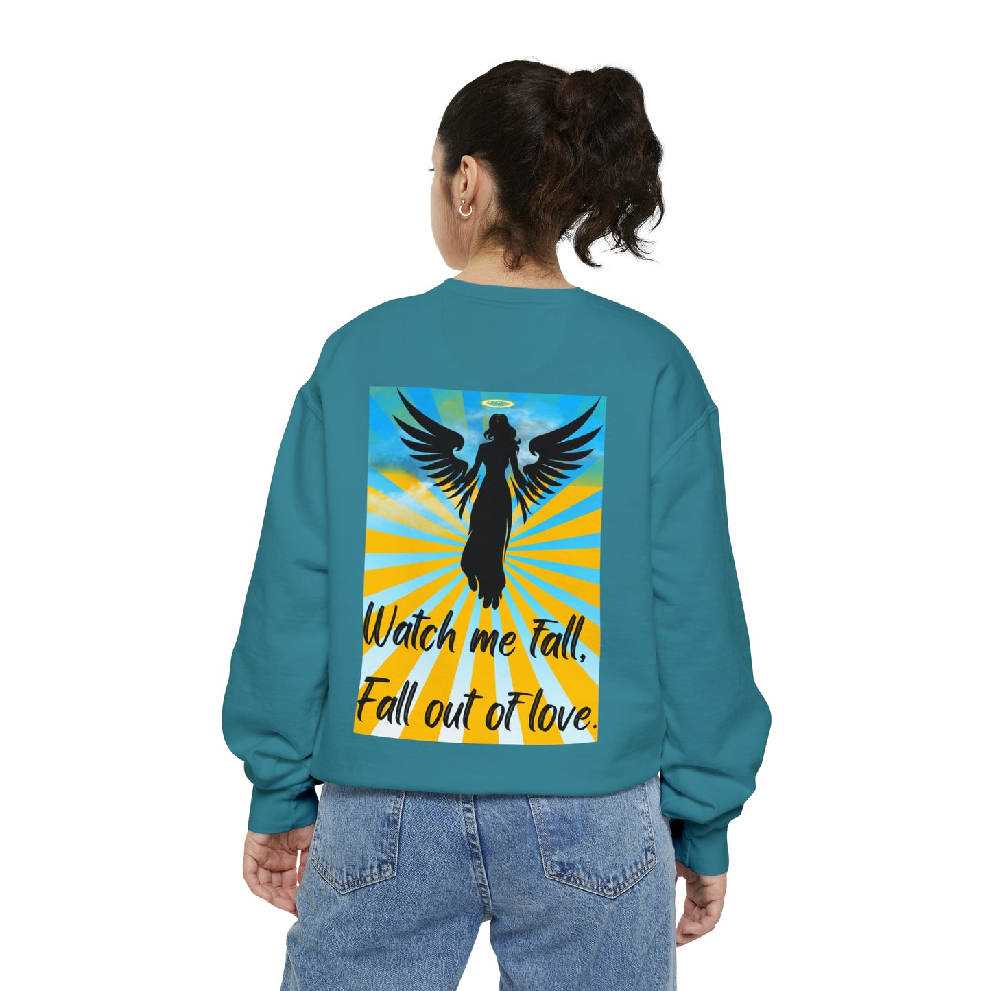 FALL OUT OF LOVE  Unisex Garment-Dyed Sweatshirt