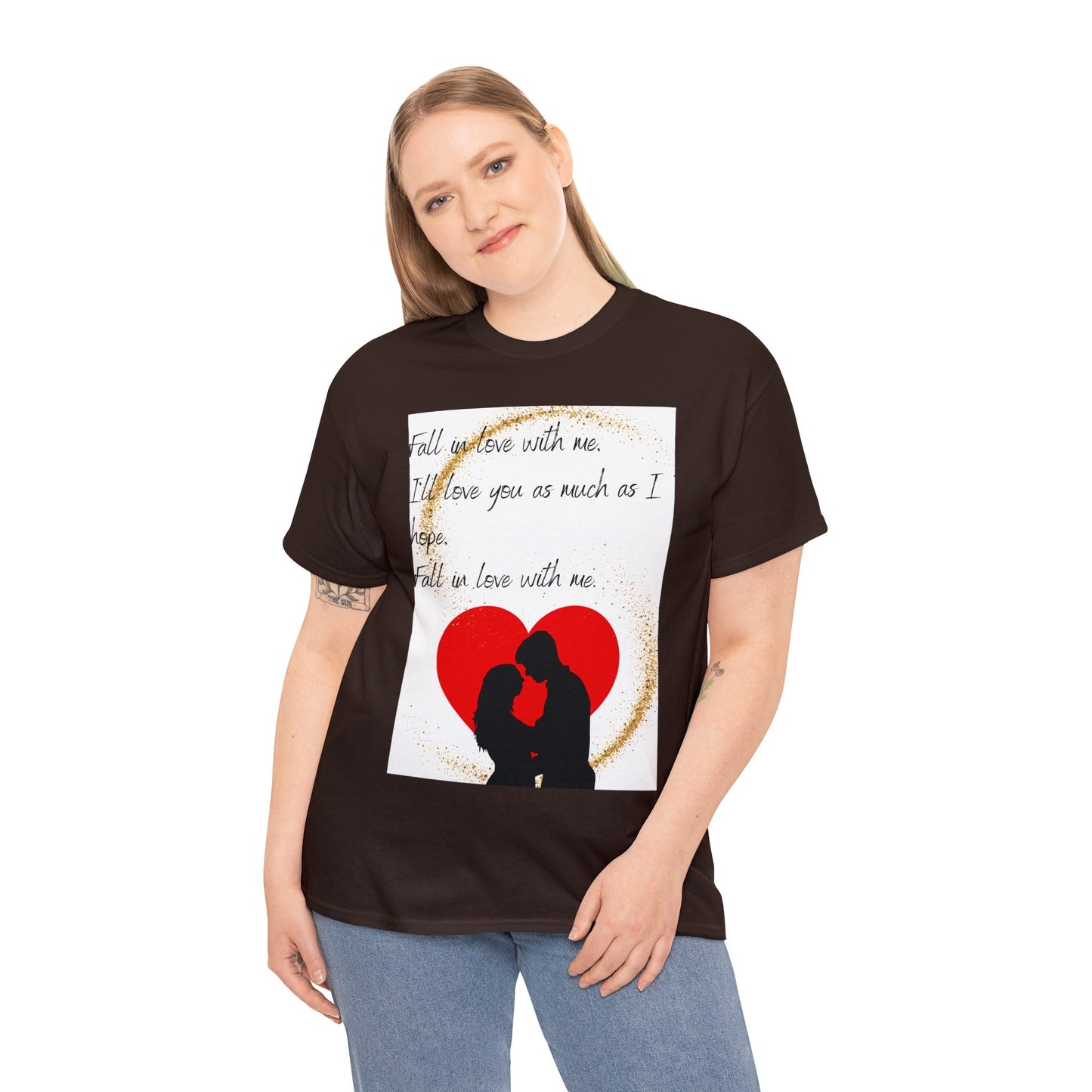 FALL IN LOVE WITH ME Unisex Heavy Cotton Tee