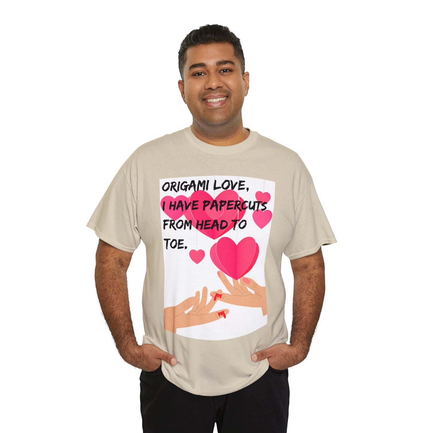 ORIGAME LOVE Unisex Heavy Cotton Tee