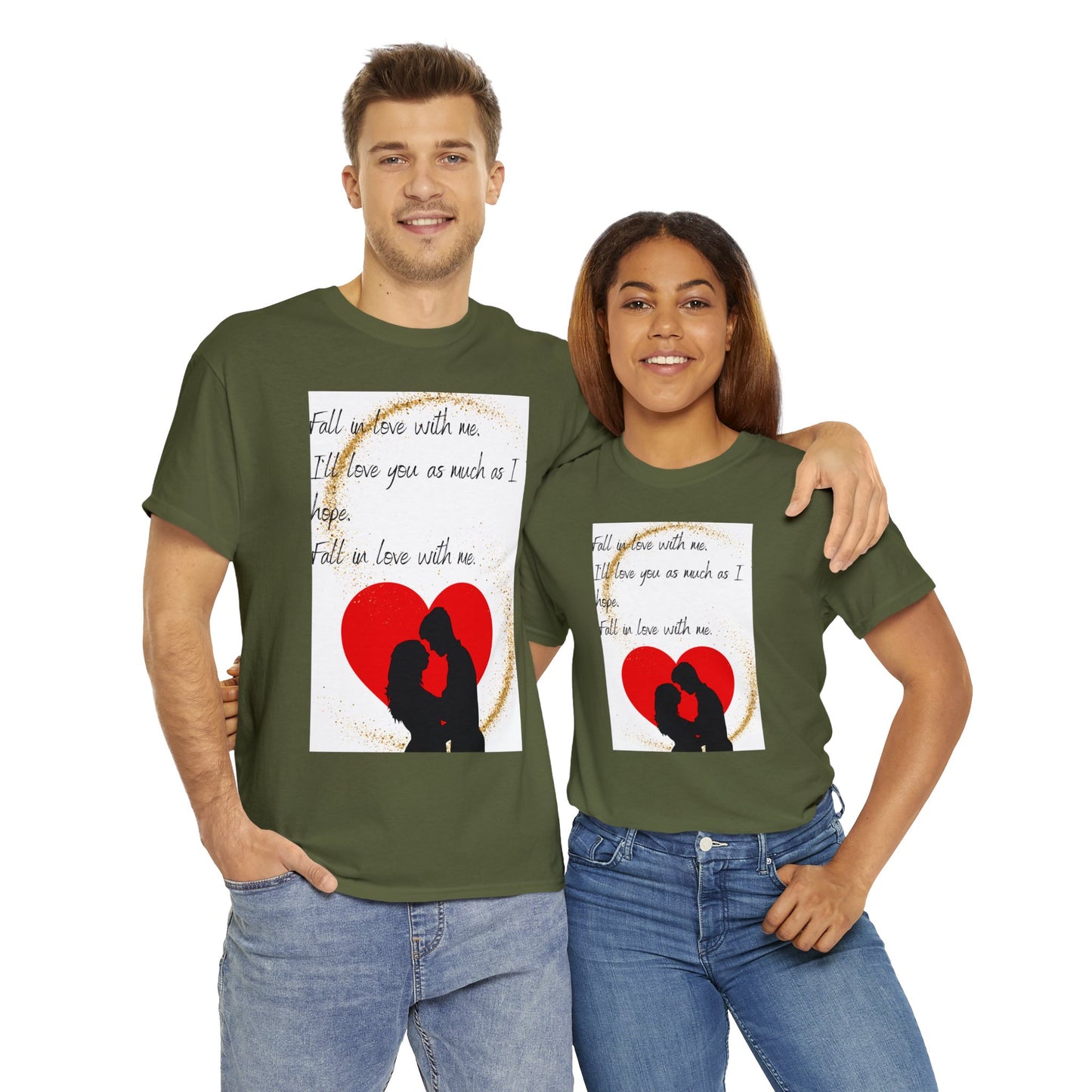 FALL IN LOVE WITH ME Unisex Heavy Cotton Tee