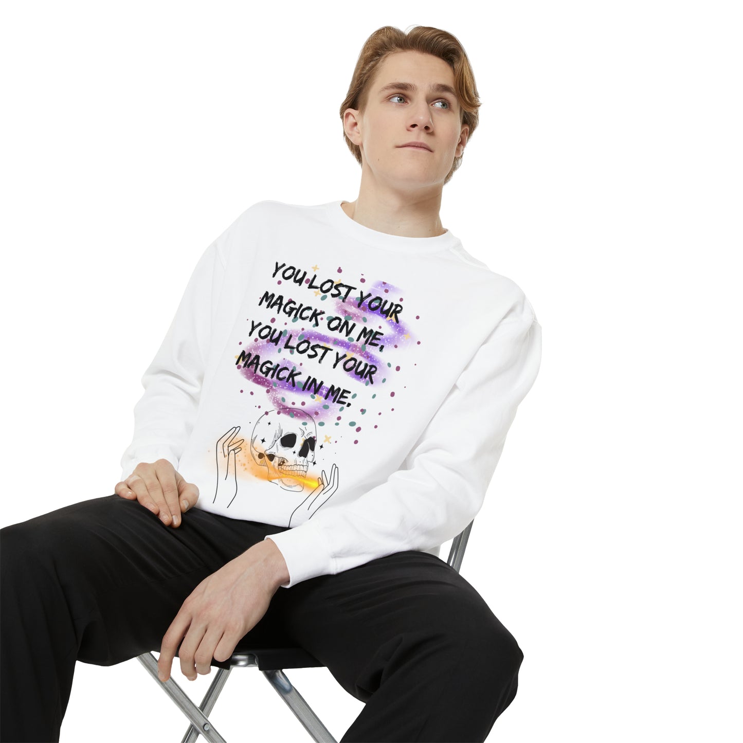 LOST YOUR MAGICK Unisex Garment-Dyed Sweatshirt