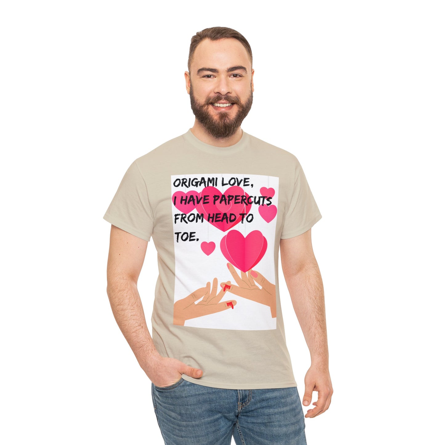 ORIGAME LOVE Unisex Heavy Cotton Tee