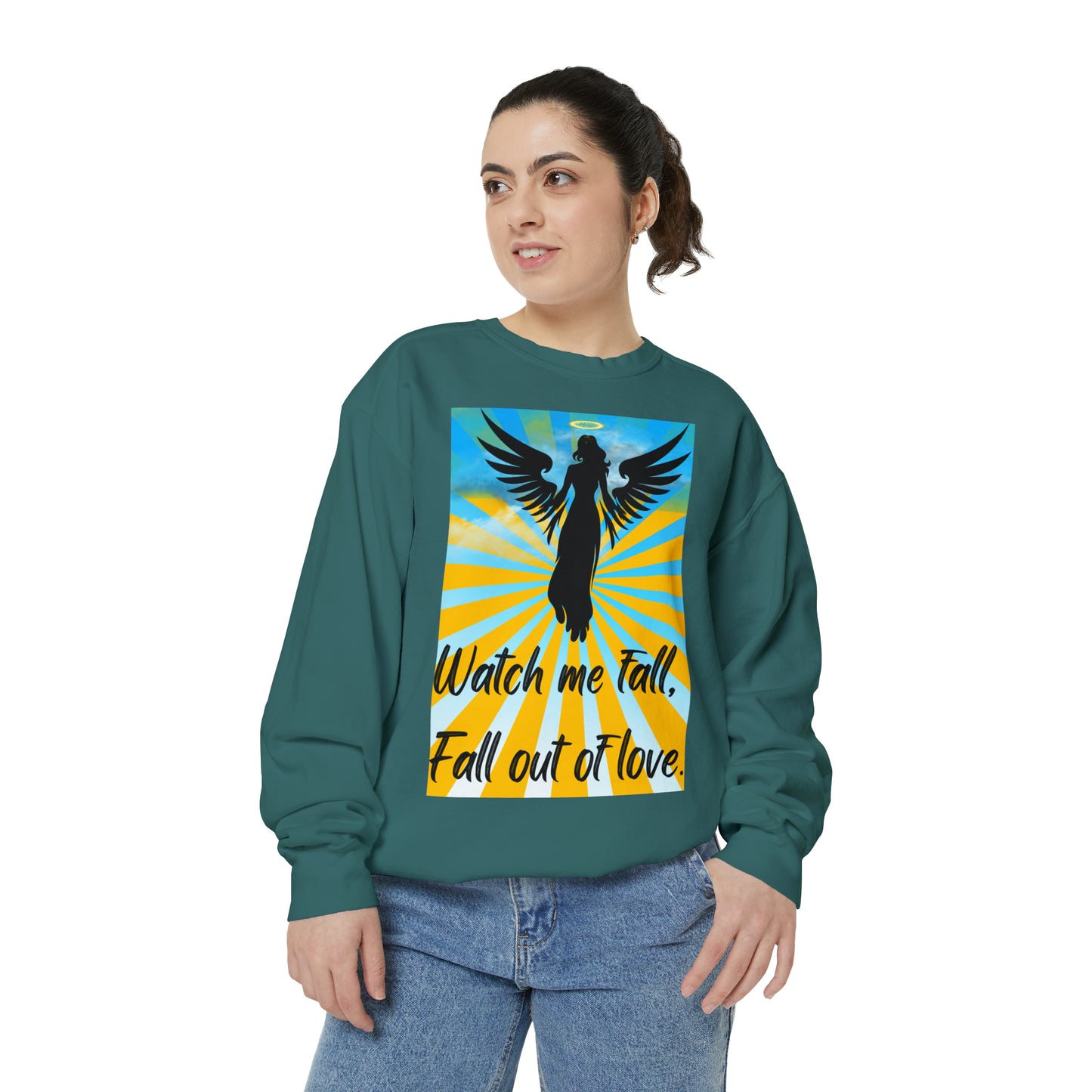 FALL OUT OF LOVE  Unisex Garment-Dyed Sweatshirt