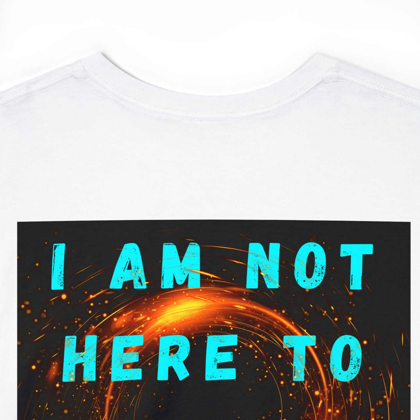 I AM NOT HERE TO PLEASE THE WORLD Unisex Heavy Cotton Tee