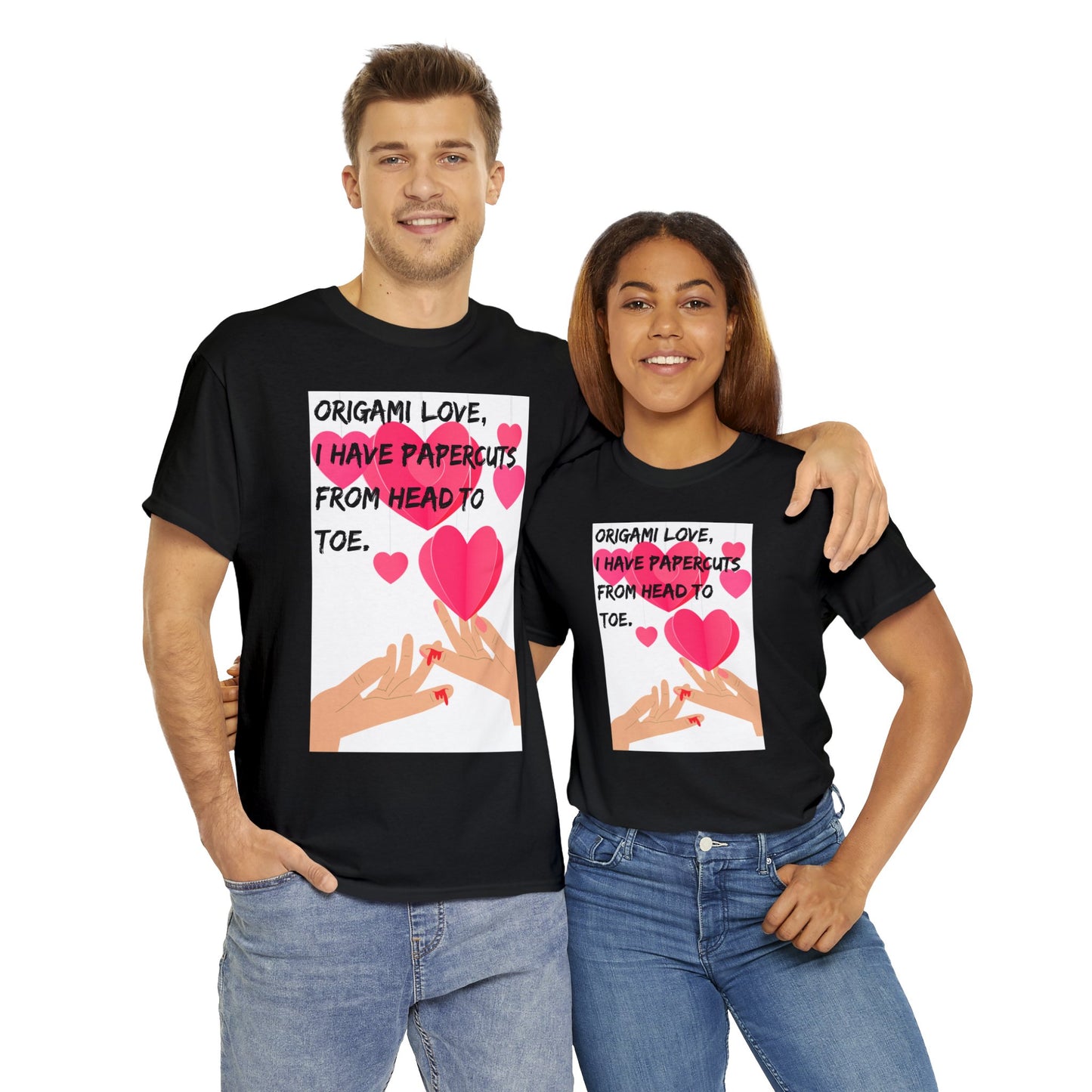 ORIGAME LOVE Unisex Heavy Cotton Tee