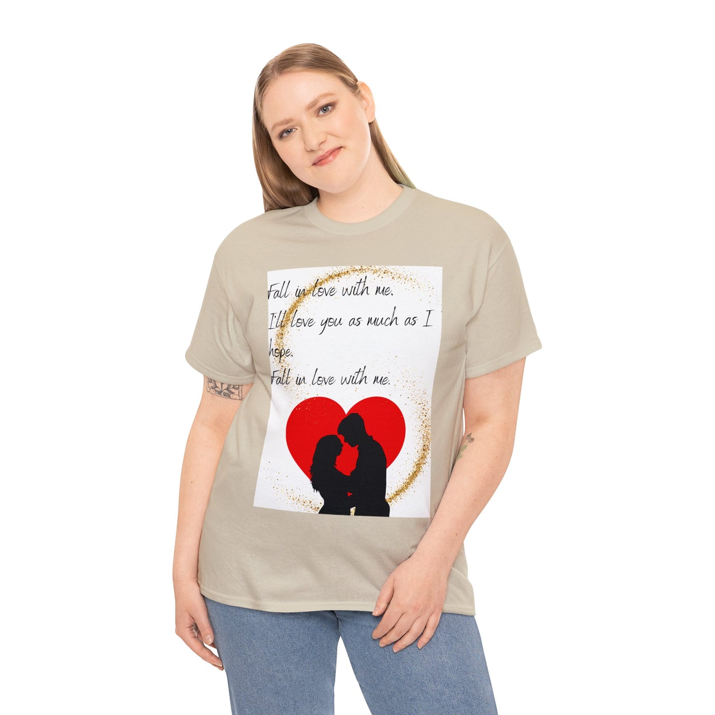FALL IN LOVE WITH ME Unisex Heavy Cotton Tee