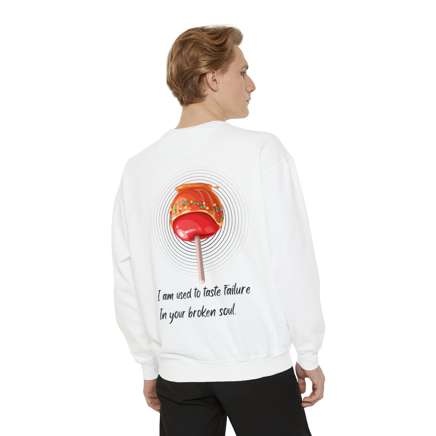 APPLE CANDY FAILURE Unisex Garment-Dyed Sweatshirt