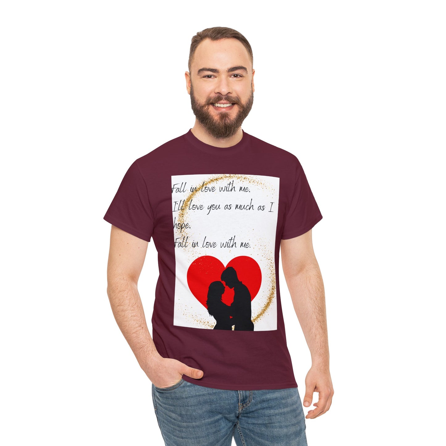 FALL IN LOVE WITH ME Unisex Heavy Cotton Tee
