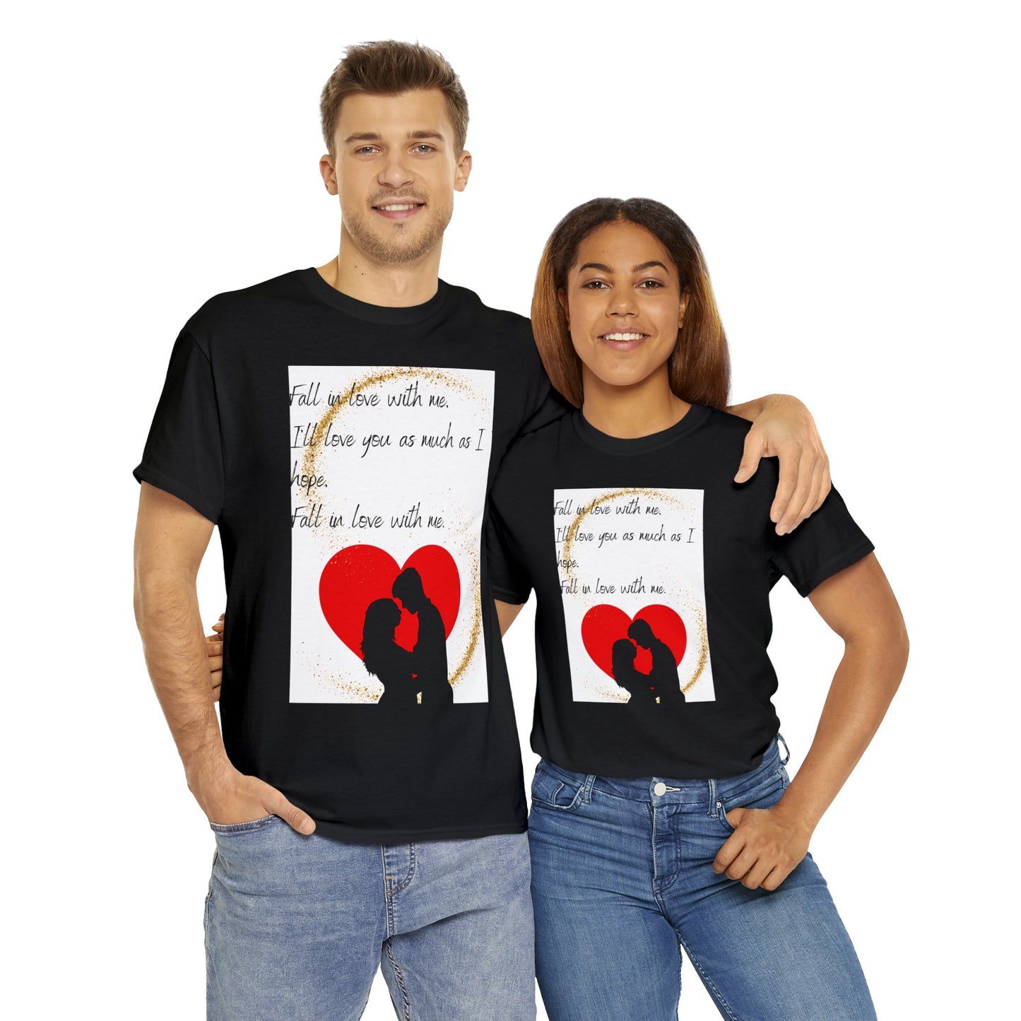 FALL IN LOVE WITH ME Unisex Heavy Cotton Tee