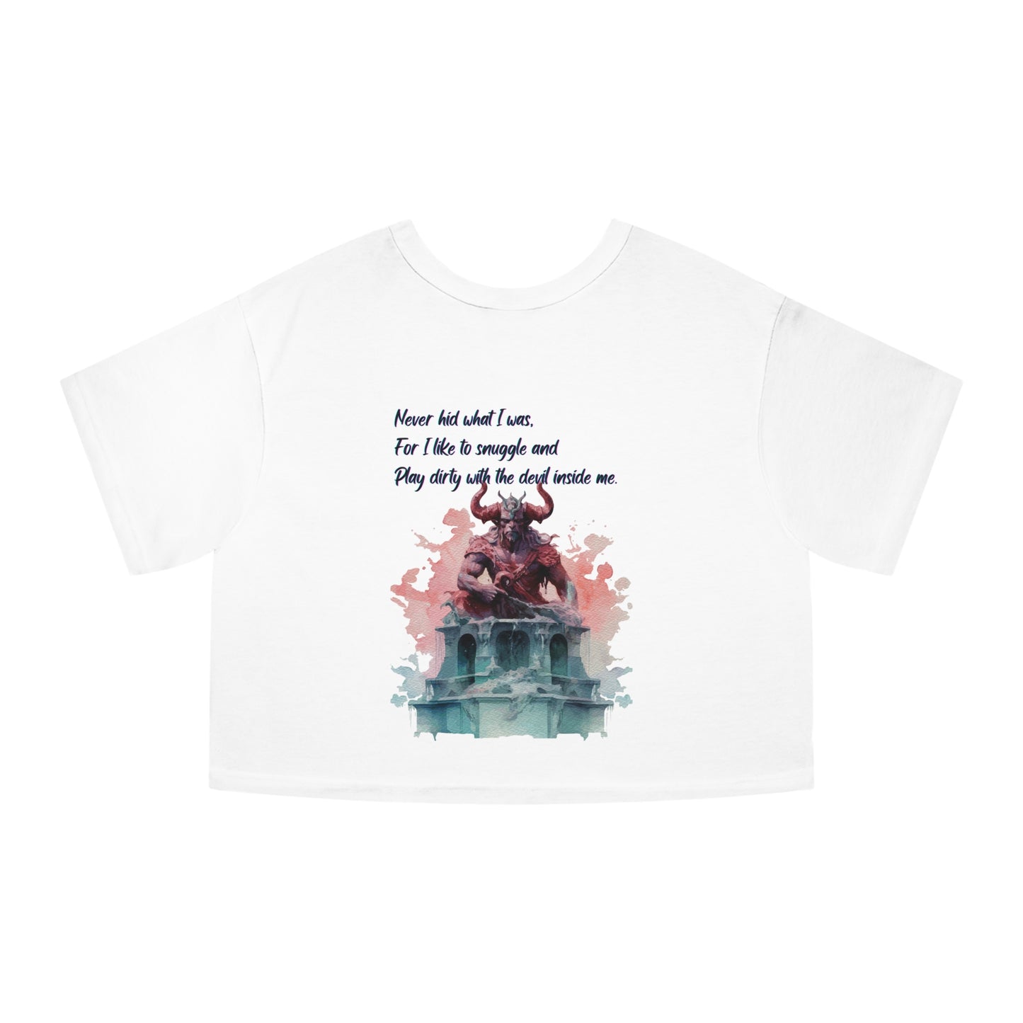 DEMON LOVER Champion Women's Heritage Cropped T-Shirt