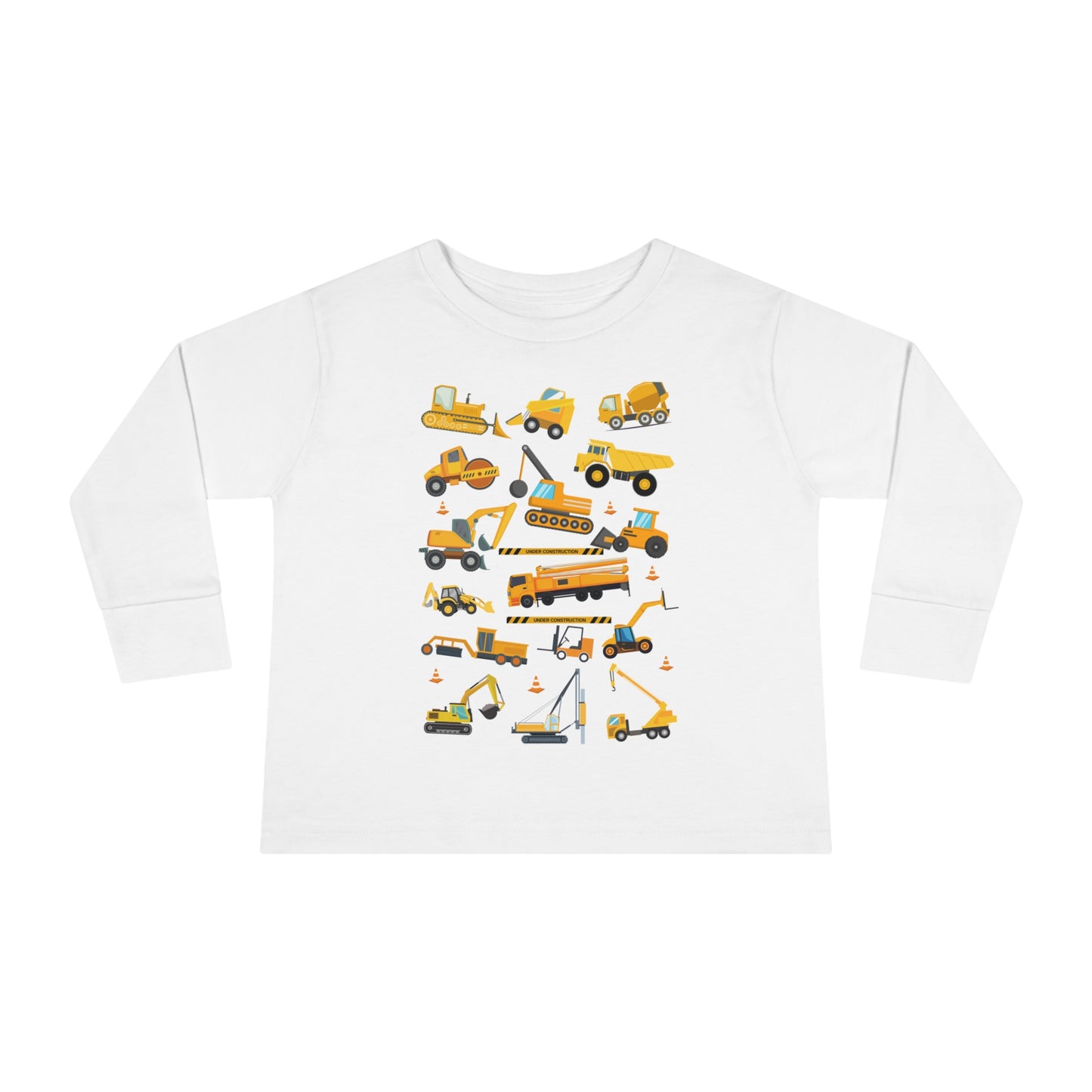 CONSTRUCTION TRUCKS V2 Toddler Long Sleeve Tee