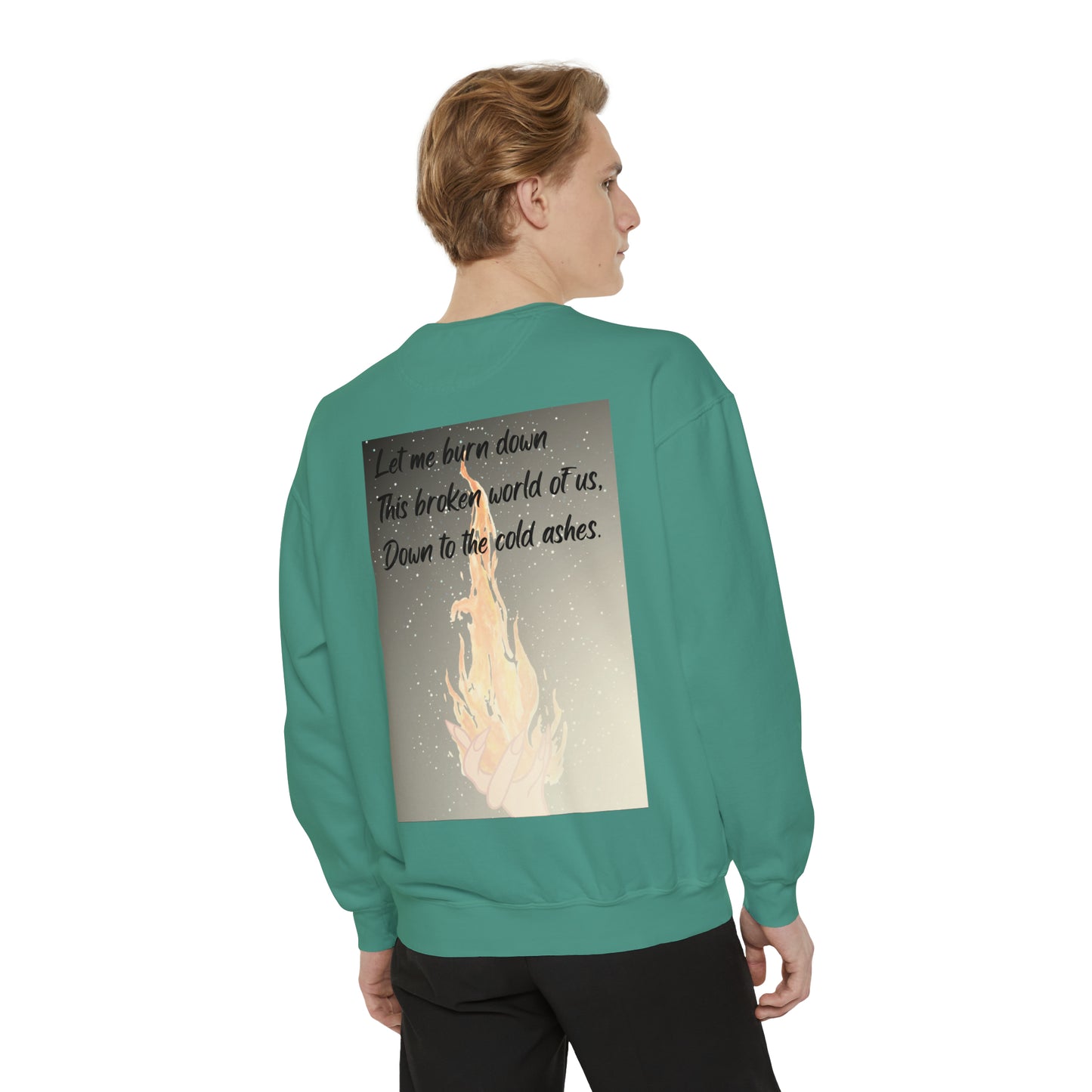 DOWN TO THE ASHES  Unisex Garment-Dyed Sweatshirt