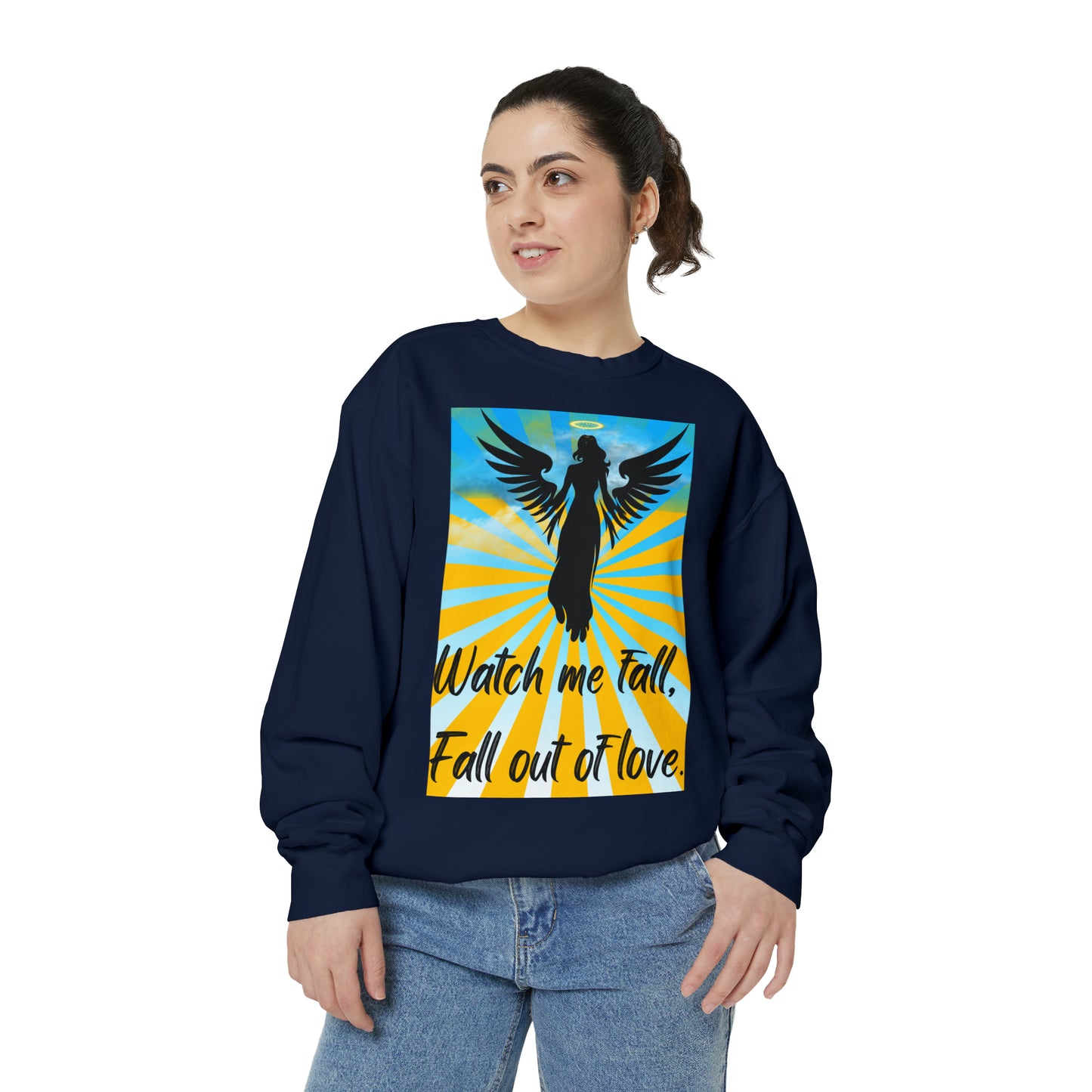 FALL OUT OF LOVE  Unisex Garment-Dyed Sweatshirt
