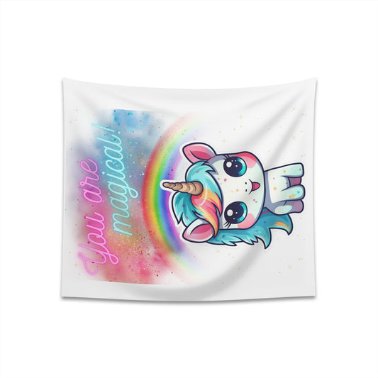 YOU ARE MAGICAL UNICORN LOVE Printed Wall Tapestry