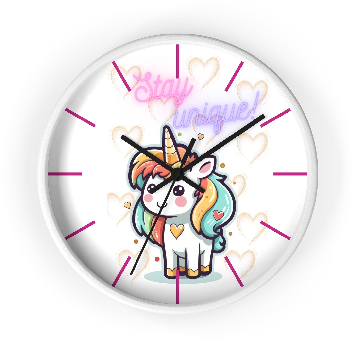 STAY UNIQUE LOVE Wall Clock