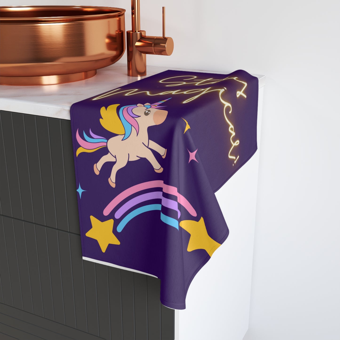 STAY MAGICAL UNICORN LOVE Hand Towel