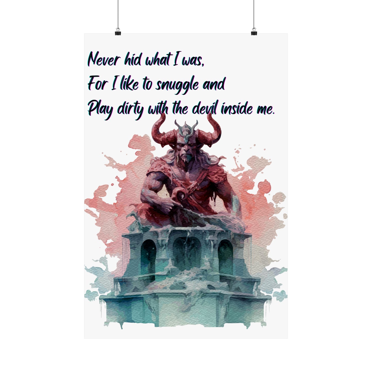 DEMON LOVER Matte Vertical Posters