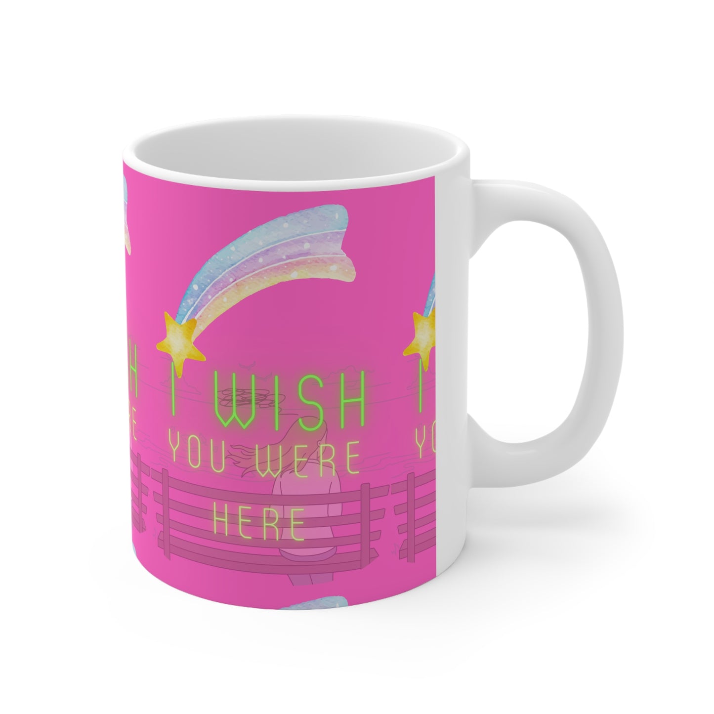 I WISH YOU WERE HERE Ceramic Mug 11oz