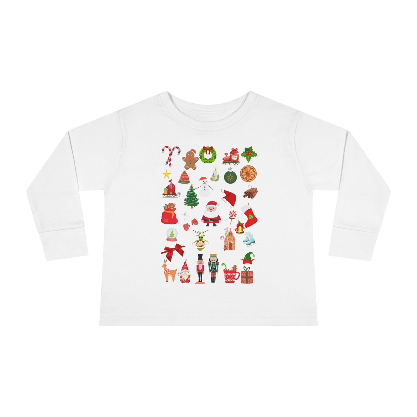 HO HO HO XMAS Toddler Long Sleeve Tee