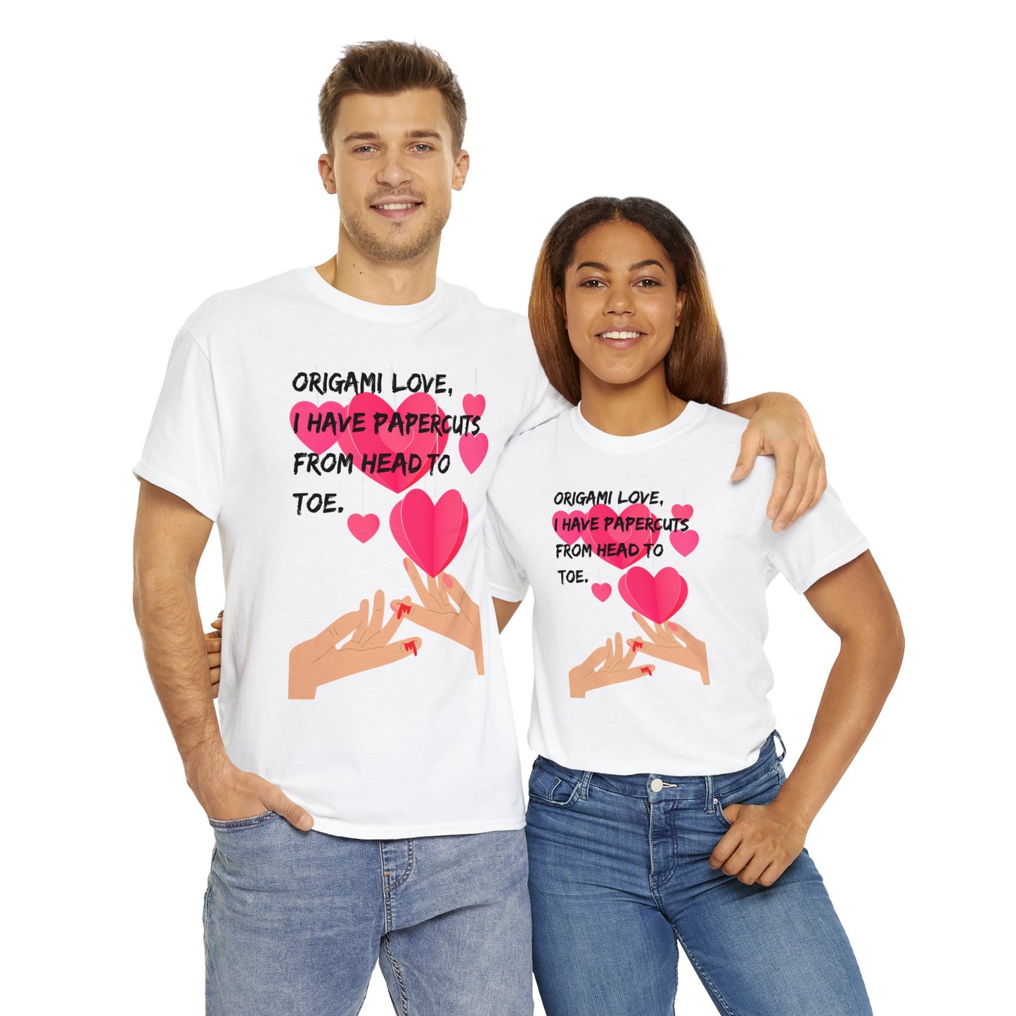 ORIGAME LOVE Unisex Heavy Cotton Tee