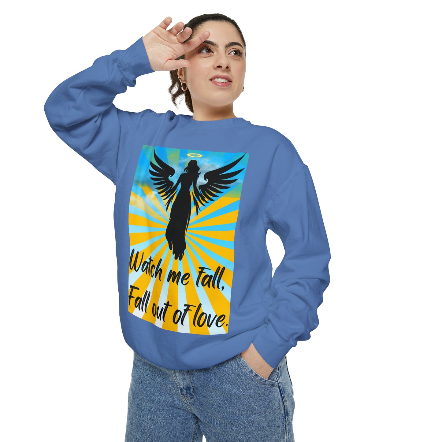 FALL OUT OF LOVE  Unisex Garment-Dyed Sweatshirt