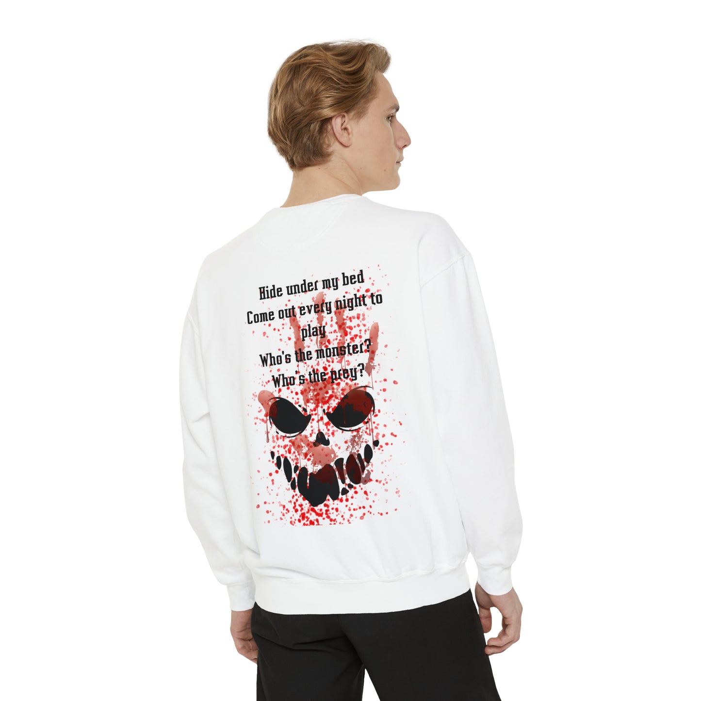 MONSTERS UNDER MY BED Unisex Garment-Dyed Sweatshirt