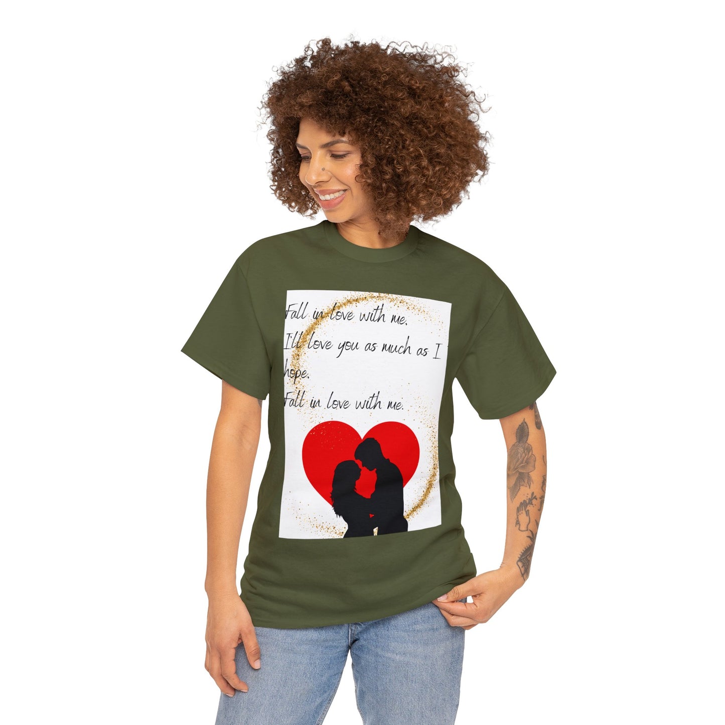 FALL IN LOVE WITH ME Unisex Heavy Cotton Tee