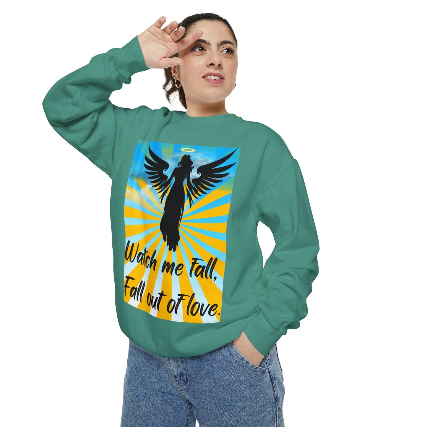 FALL OUT OF LOVE  Unisex Garment-Dyed Sweatshirt
