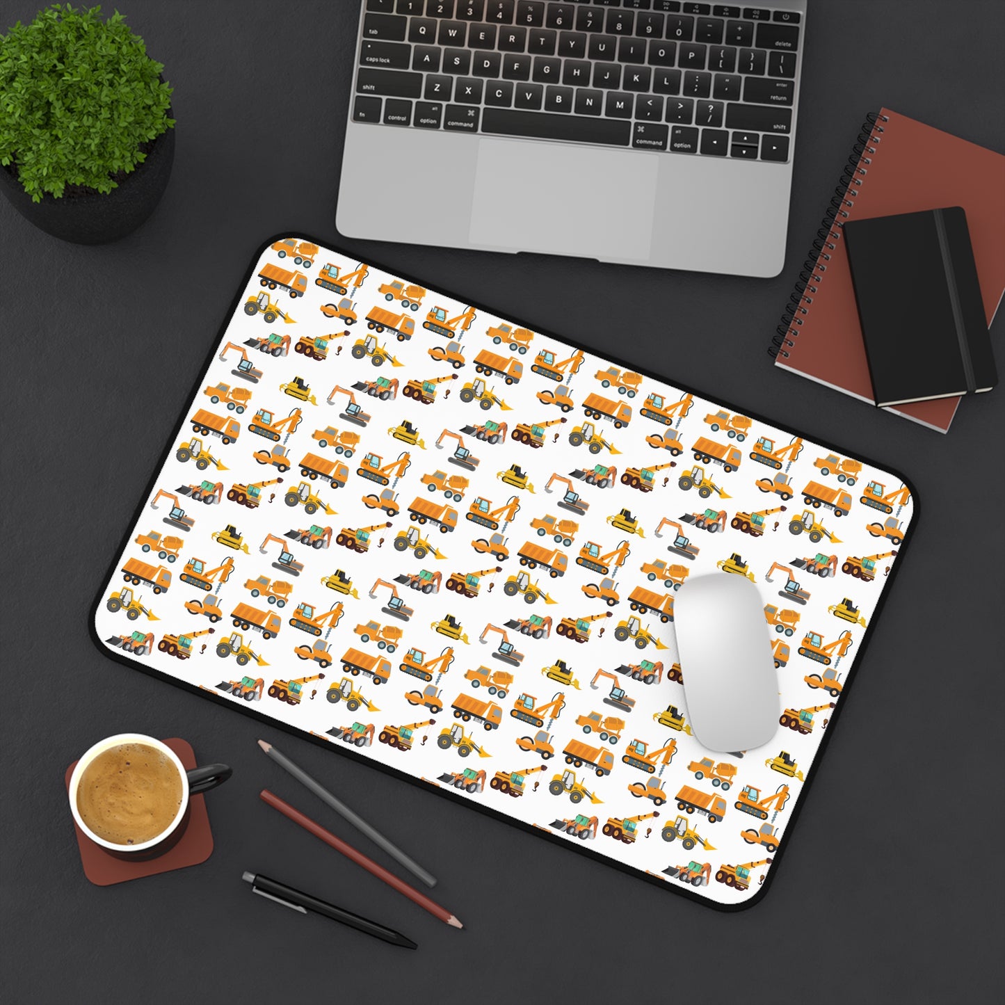 CONSTRUCTION TRUCKS Desk Mat