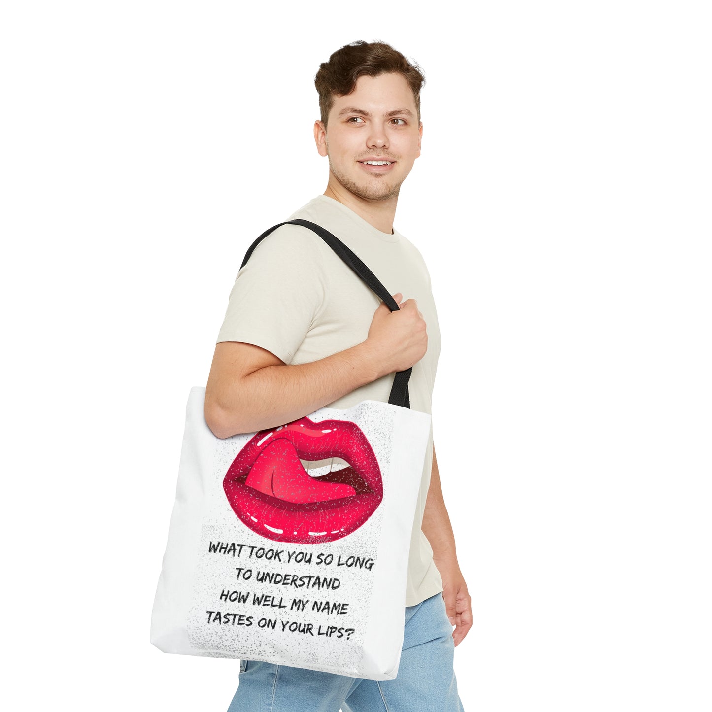 MY NAME ON YOUR LIPS Tote Bag (AOP)