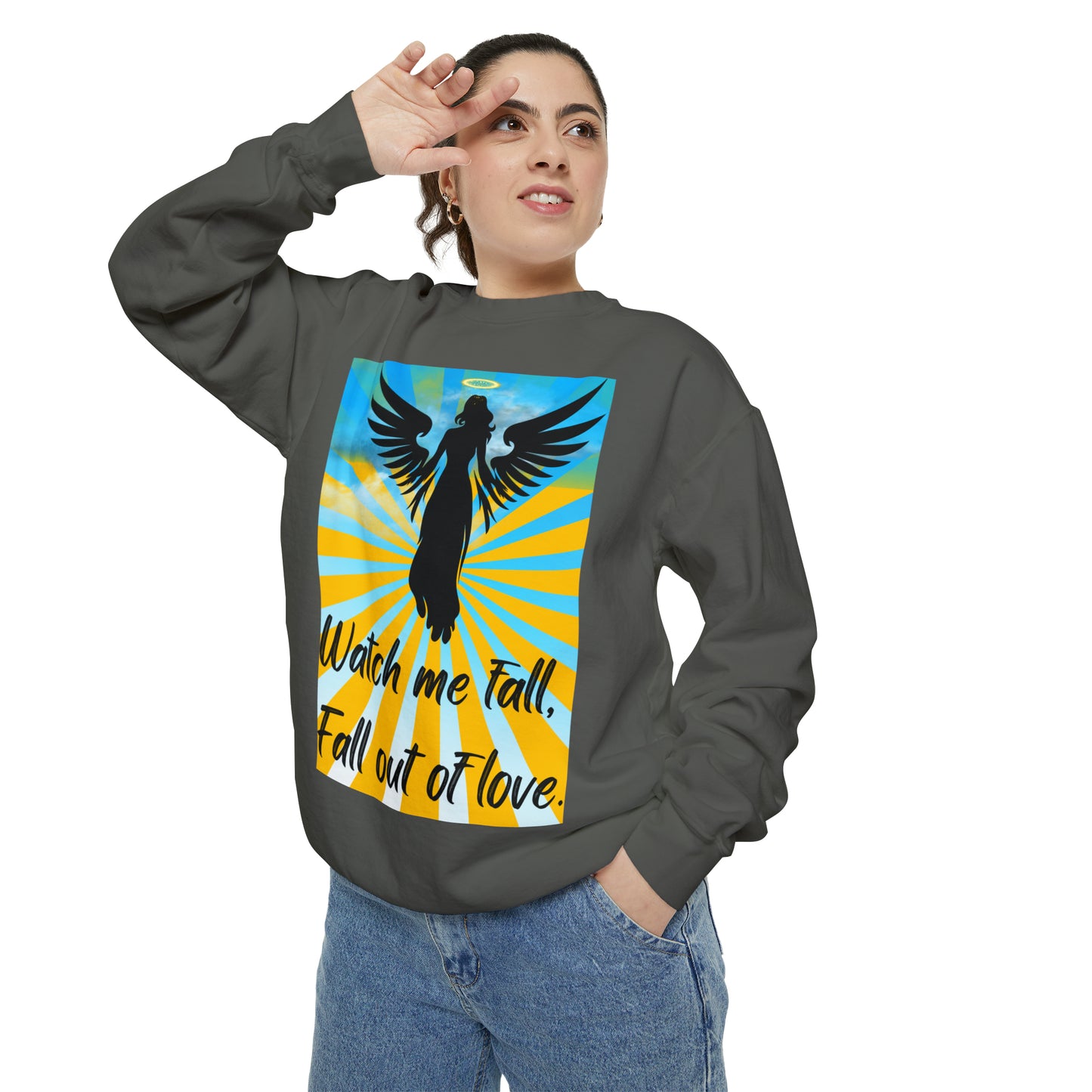 FALL OUT OF LOVE  Unisex Garment-Dyed Sweatshirt