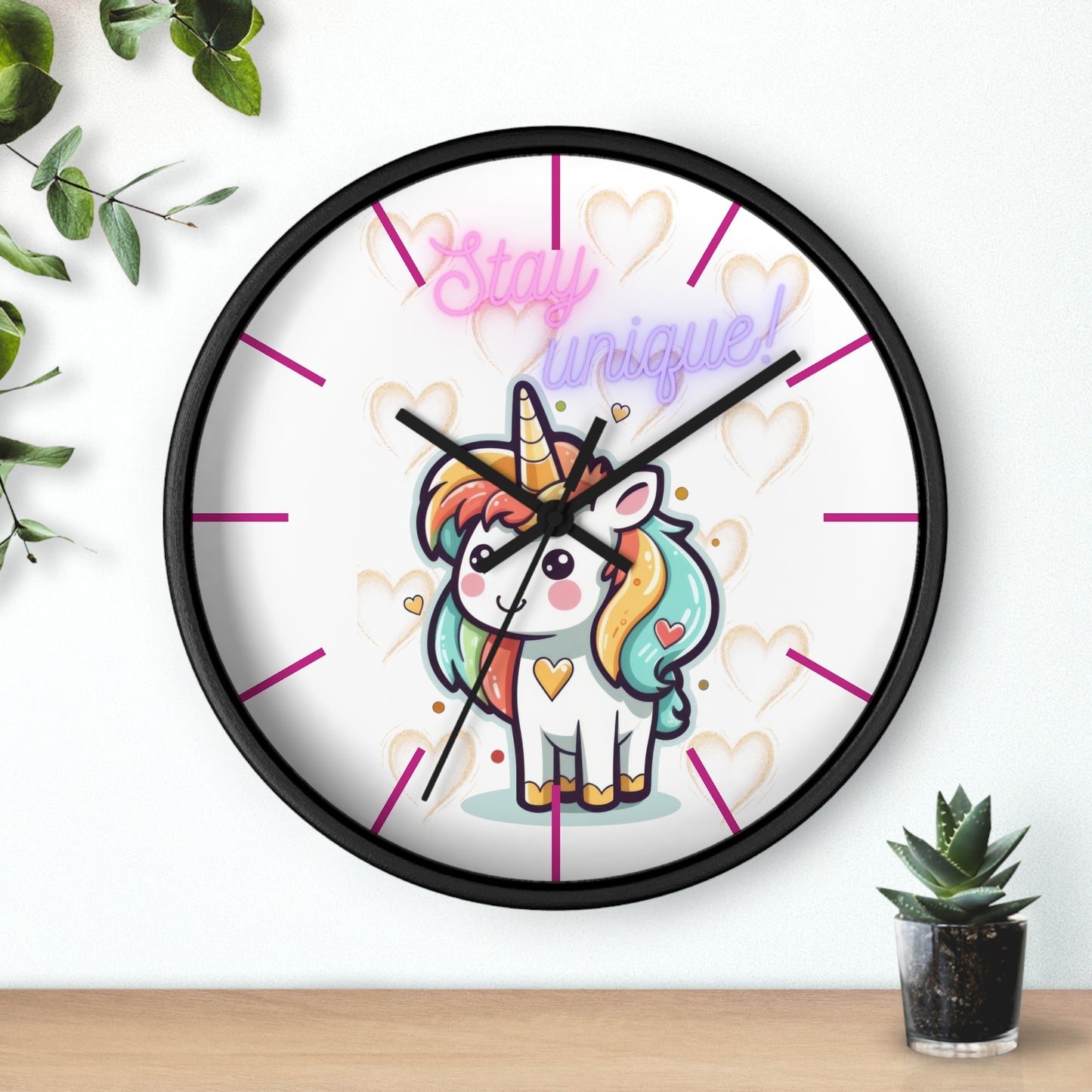 STAY UNIQUE LOVE Wall Clock