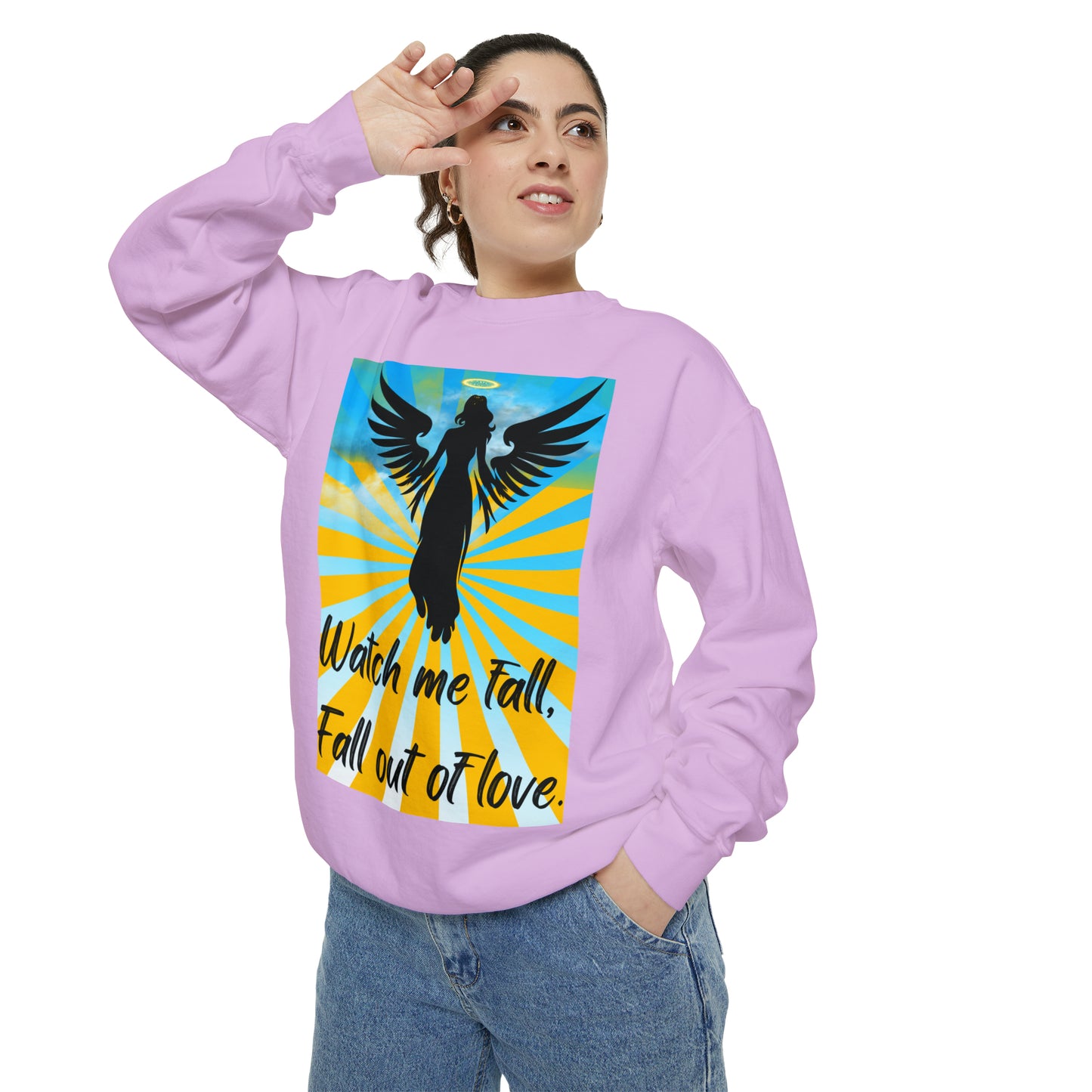 FALL OUT OF LOVE  Unisex Garment-Dyed Sweatshirt