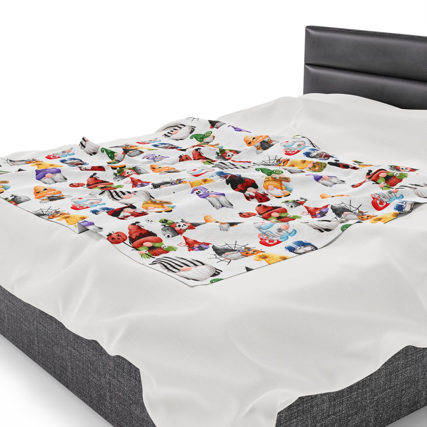 GNOMES IN HALLOWEEN Velveteen Plush Blanket