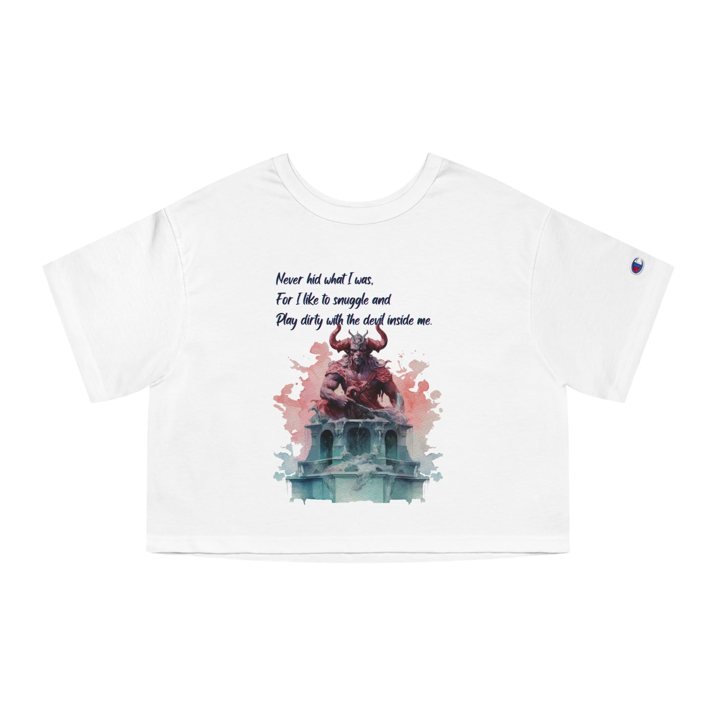 DEMON LOVER Champion Women's Heritage Cropped T-Shirt