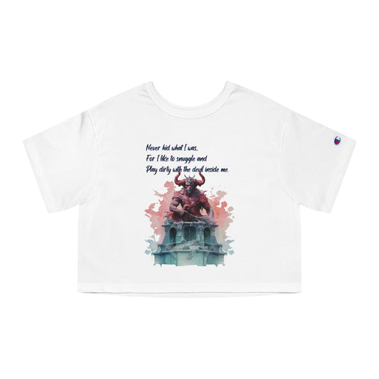 DEMON LOVER Champion Women's Heritage Cropped T-Shirt