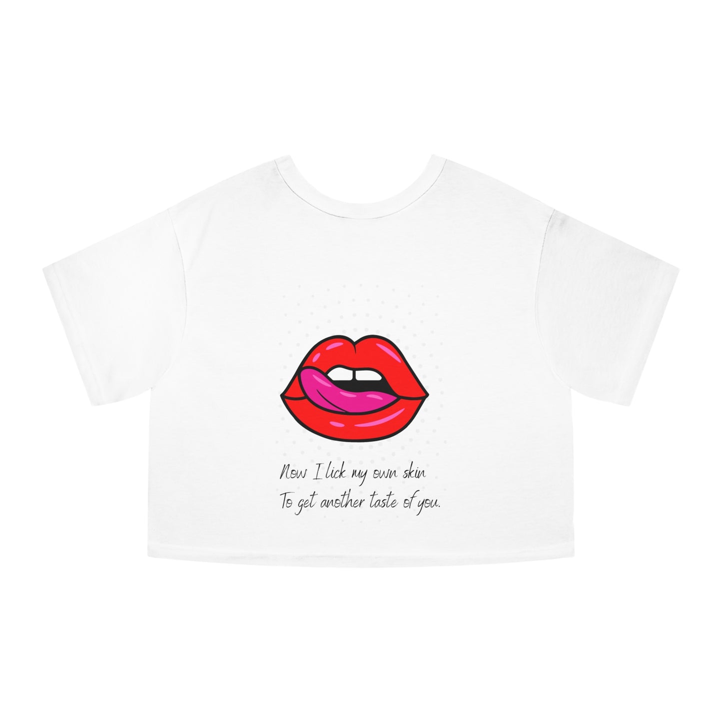 LICK MYSELF Champion Women's Heritage Cropped T-Shirt