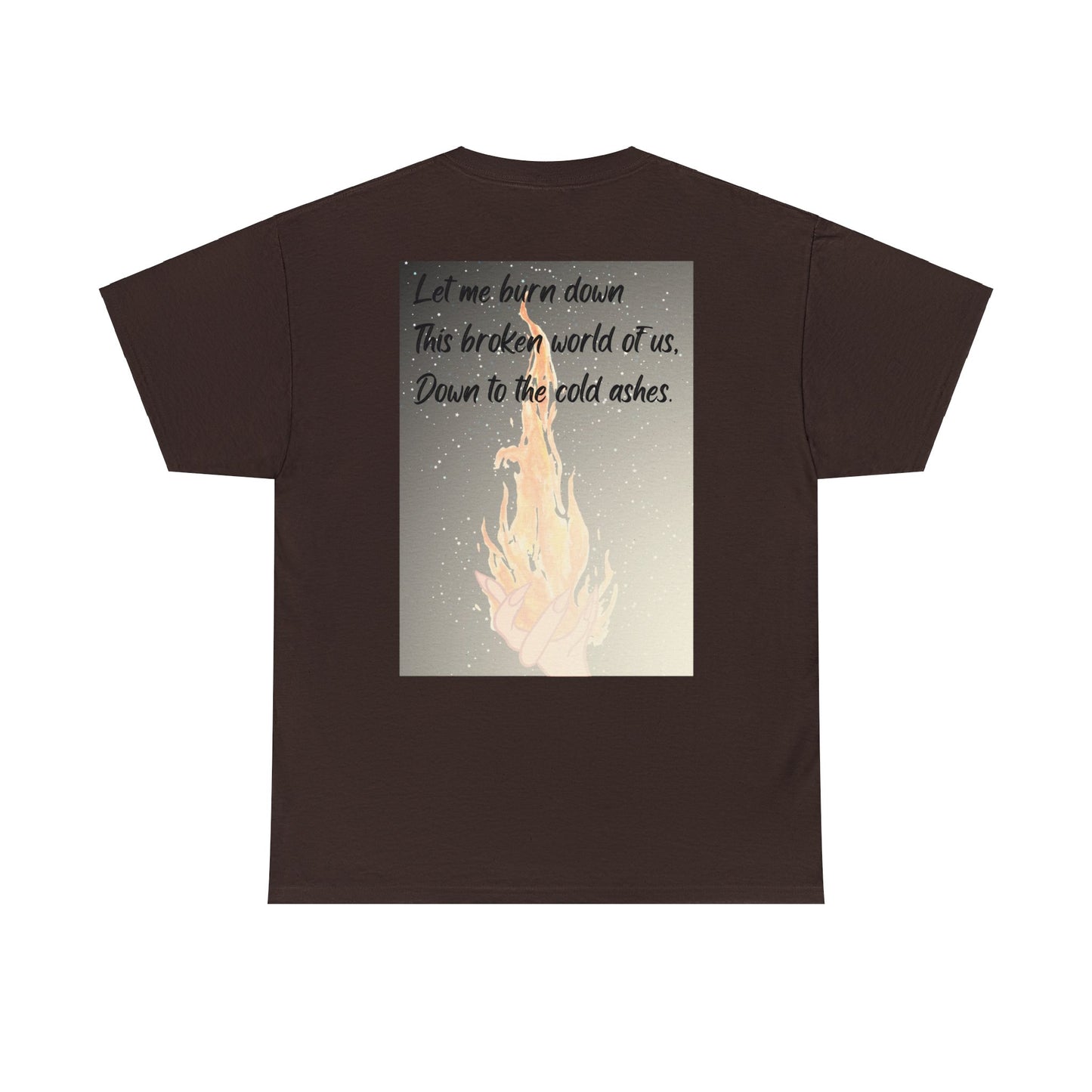 DOWN TO THE ASHES  Unisex Heavy Cotton Tee