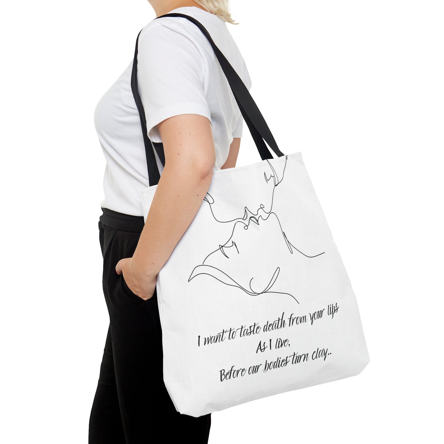 DEATH FROM YOUR LIPS Tote Bag (AOP)