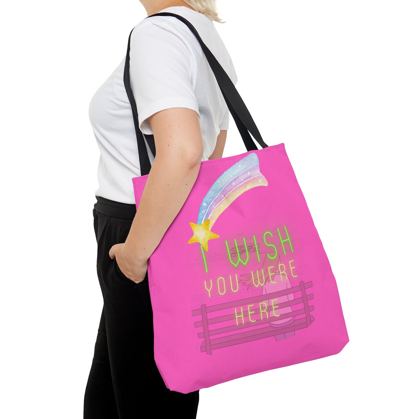 I WISH YOU WERE HERE Tote Bag (AOP)