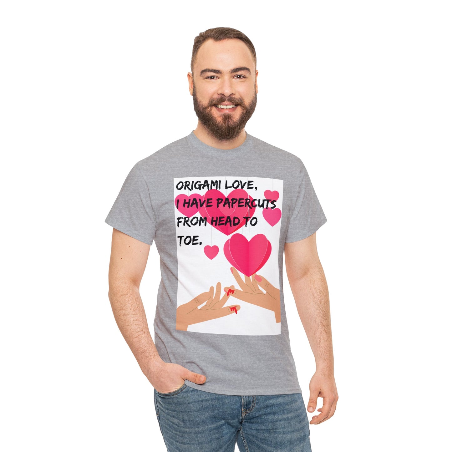 ORIGAME LOVE Unisex Heavy Cotton Tee